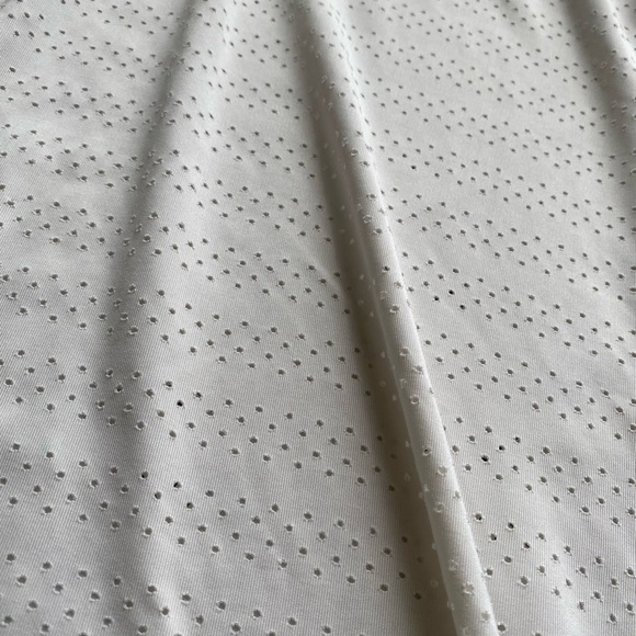 ZYIA Active Perforated Chill Long Sleeve Top White crew neck exercise top - Picture 4 of 10